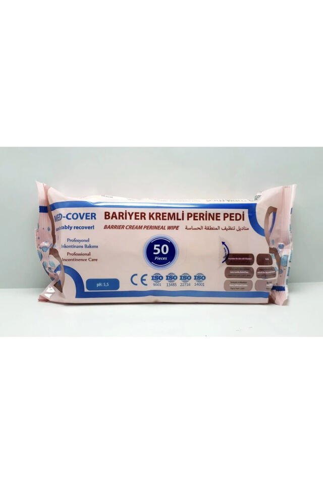 Bariyer Kremli Perine Bölgesi Temizleme Pedi/mendili 50'li - 12 Adet