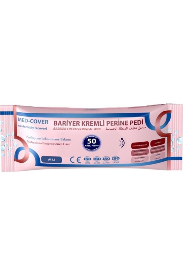 BARİYER KREMLİ PERİNE TEMİZLEME PEDİ 50'li 12 ADET