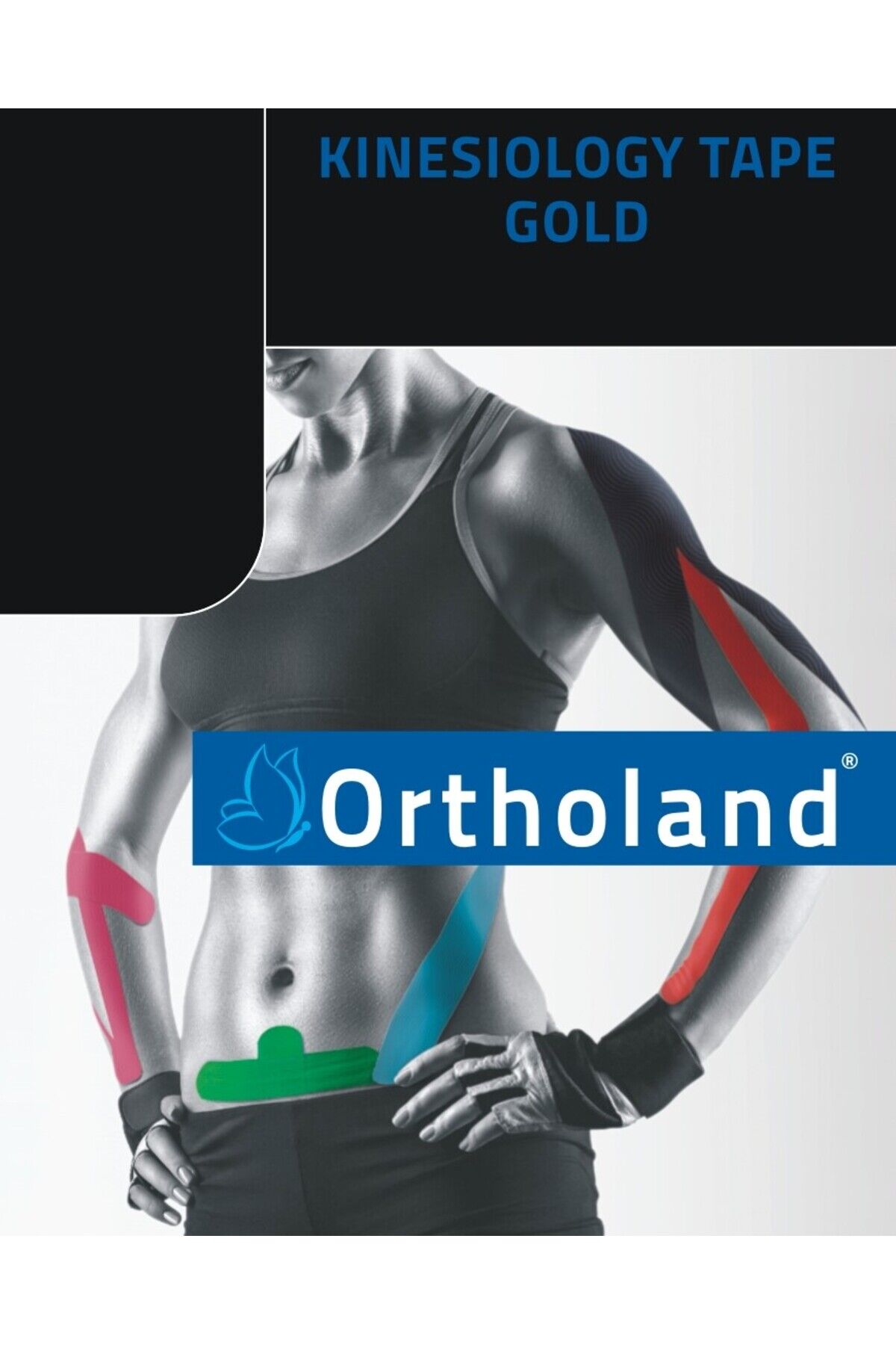 KINESIOLOGY BANT 5 CM*5 MT ORTHOLAND SİYAH RENK