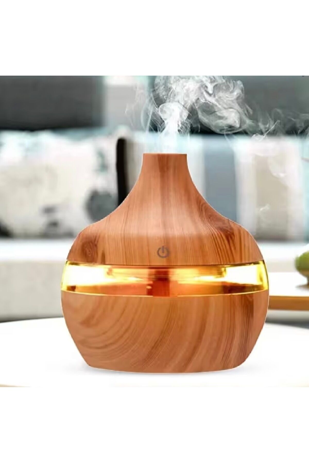 Mini Ahşap Hava Nemlendirici Buhar Makinesi Aromaterapi Koku Yayıcı