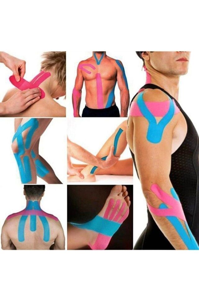 Ağrı Bandı Kinesiotape Bantlama Sporcu Bandı Sakatlık Bandı Kinesio Bant Kas Bandı Bilek Bant 1 Adet