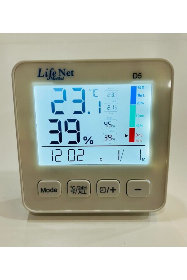 Dijital Termometre Isı Ve Nem Ölçer D5