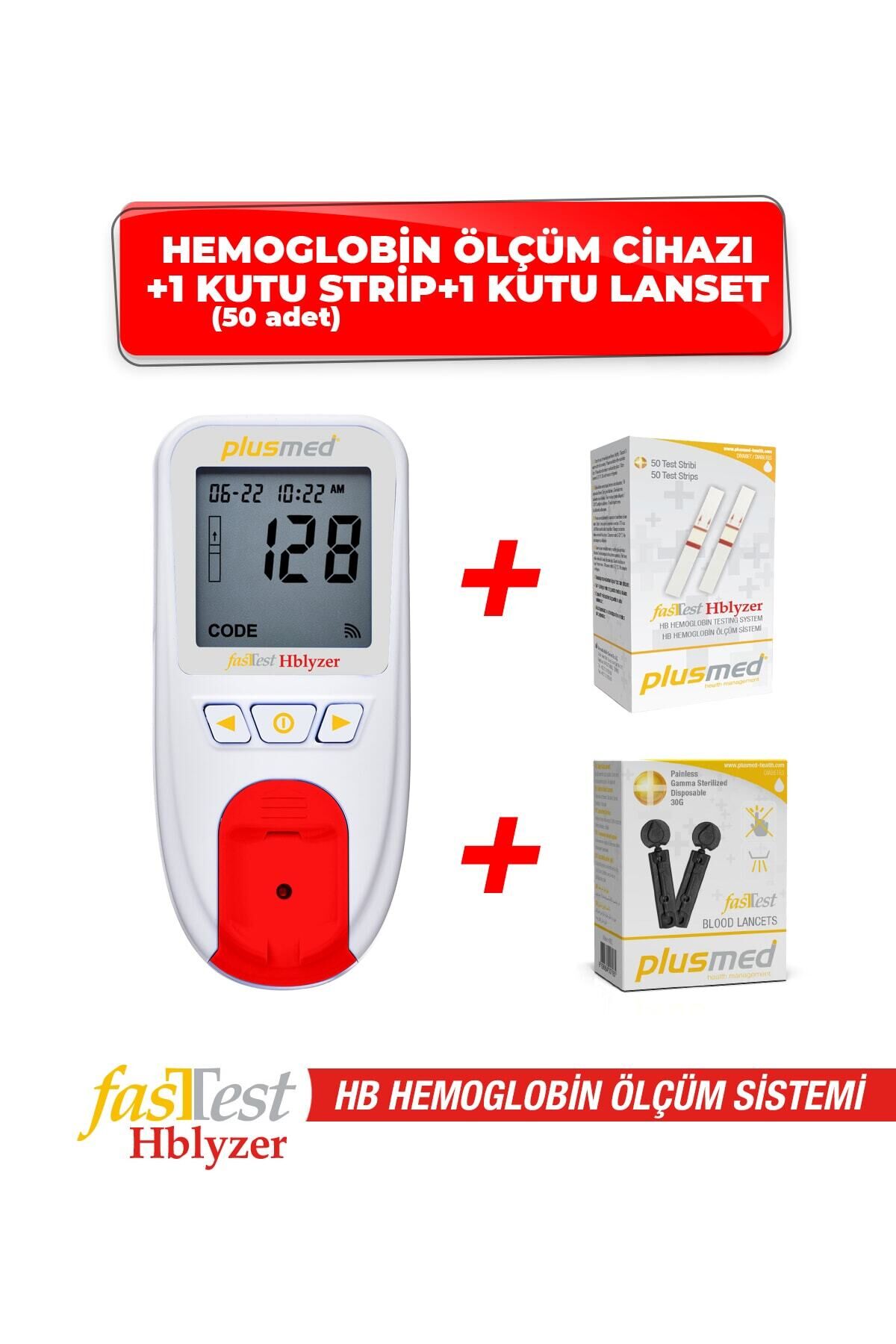 Fasttest Hblyzer Hemoglobin Ölçüm Cihazı 1 Kutu Strip 1 Kutu Lanset