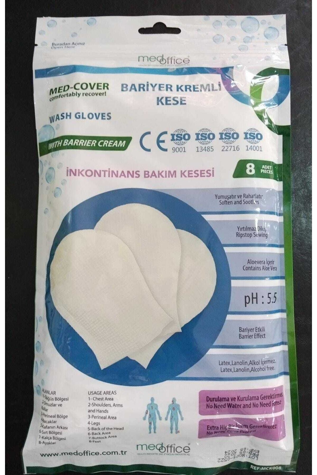 Med Cover Bariyer Kremli Kese - Yatan Hasta Vücut Bakım Kesesi (10'LU 4 PAKET)