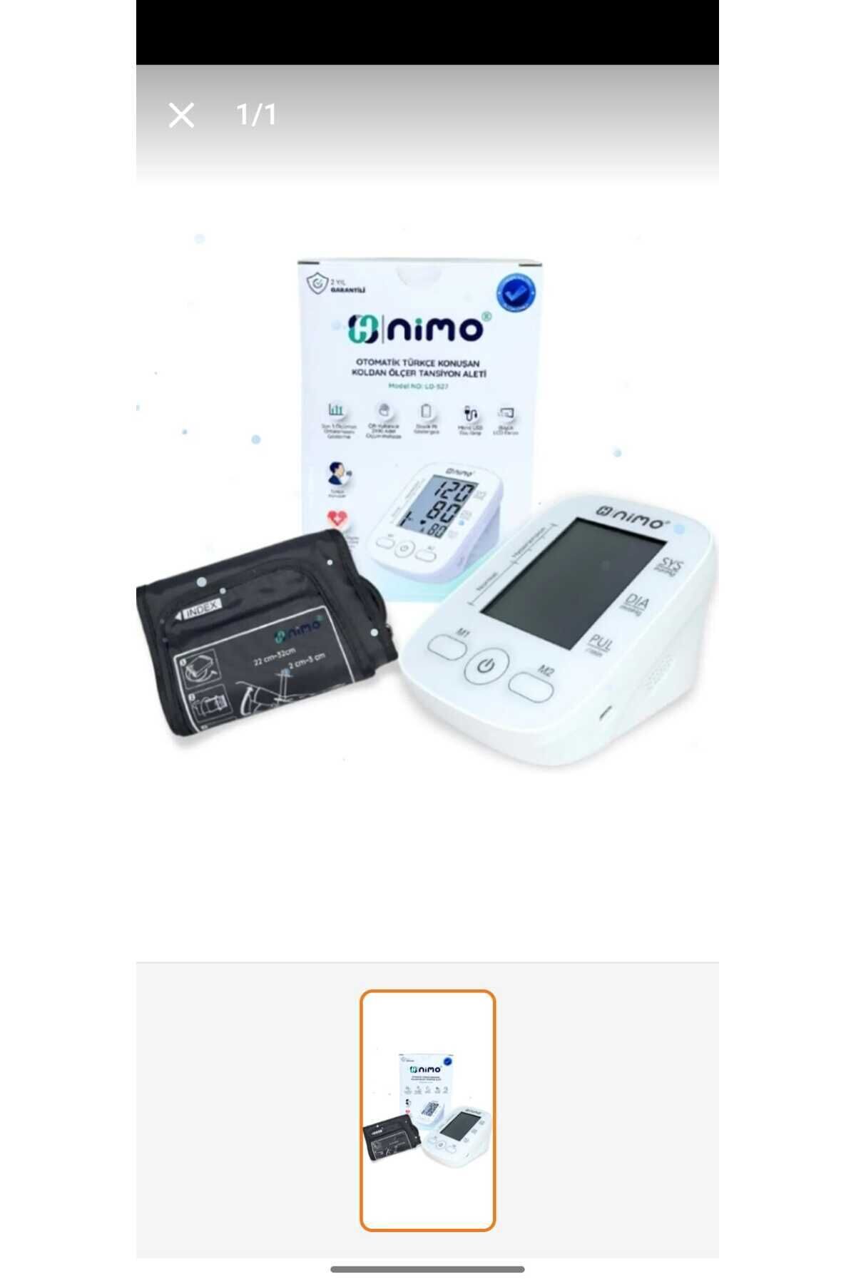 Kol Tansiyon Aleti Nimo Ld-527 Koldan Ölçer Konuşan Pilli Dijital