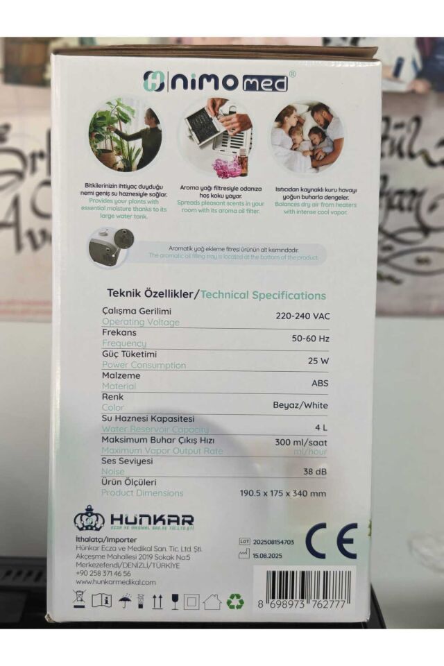 Med Ultrasonik Hava Nemlendirici Hnk-hum-01
