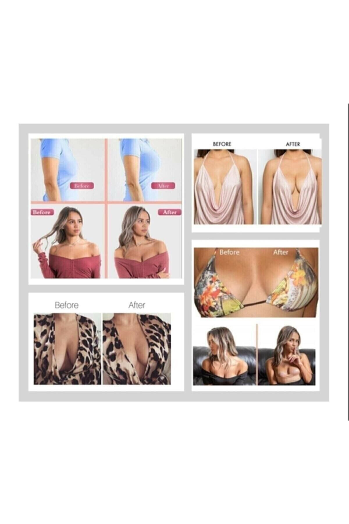 Sıkı Göğüsler 5cm*5m Ten Rengi Suya Dayanıklı Göğüs Bandı Boob Tape Kinezyoloji Bandı