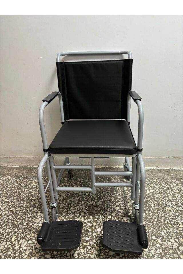 Ev Tipi Katlanabilir Klozetli Tekerlekli Sandalye