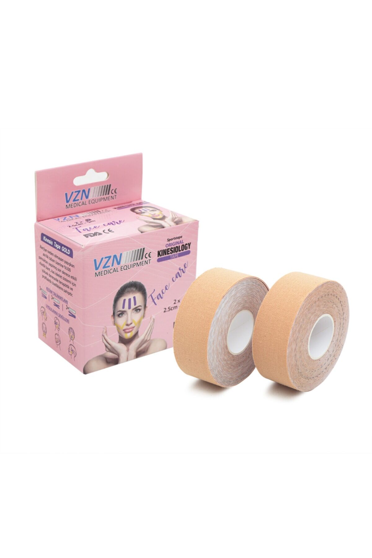 Vzn Yüz Için Therapy Cotton Kinesiology Ağrı Bandı