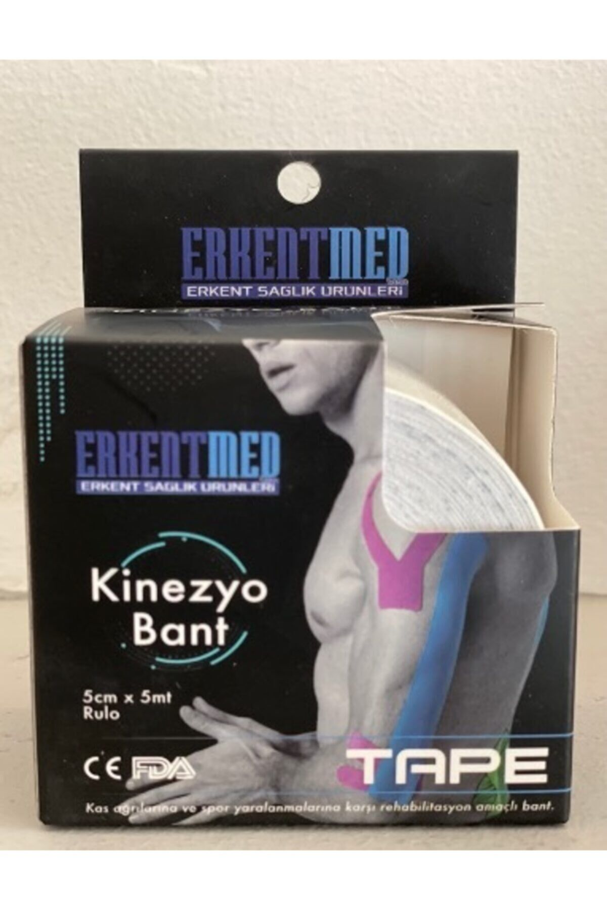 Beyaz Tape Kinesio Ağrı Sporcu Bandı Yüz & Güzellik Kinesiology Bant