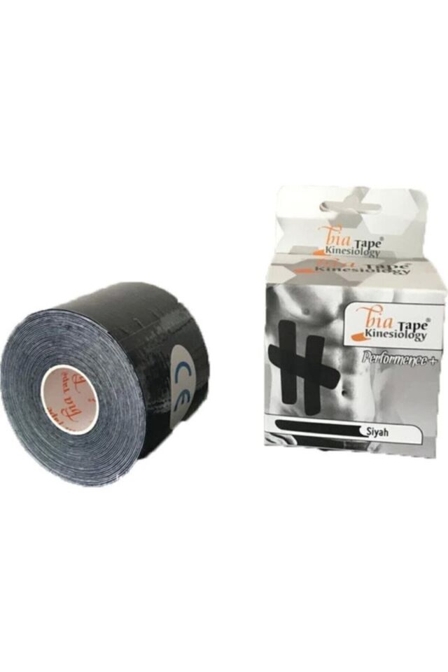 Bia Tape Kinesio Siyah Sporcu Ağrı Bandı 3 lü  x 5 M  5 cm