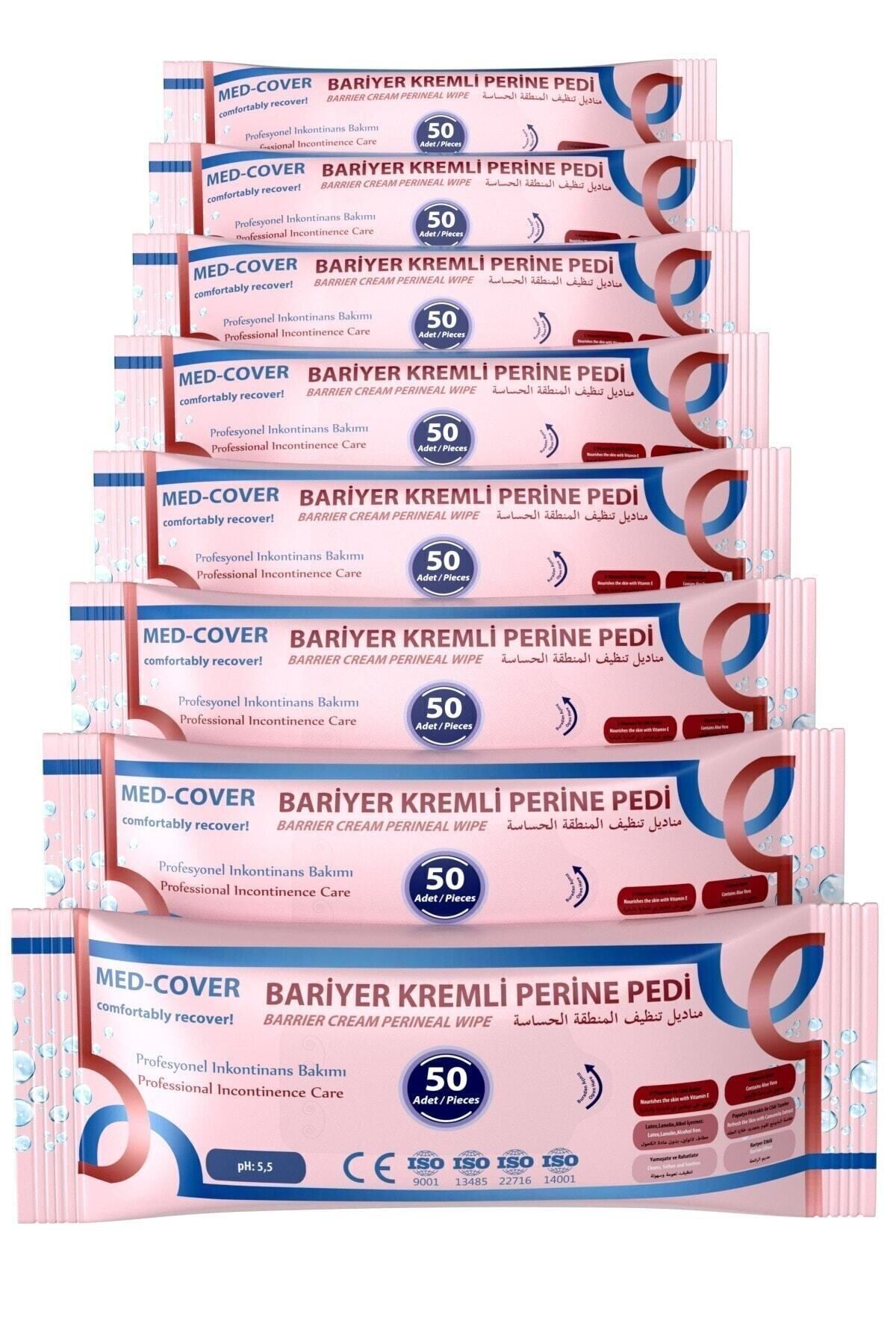 Bariyer Kremli Perine Bölgesi Temizleme Pedi/mendili 50'li - 8 Adet