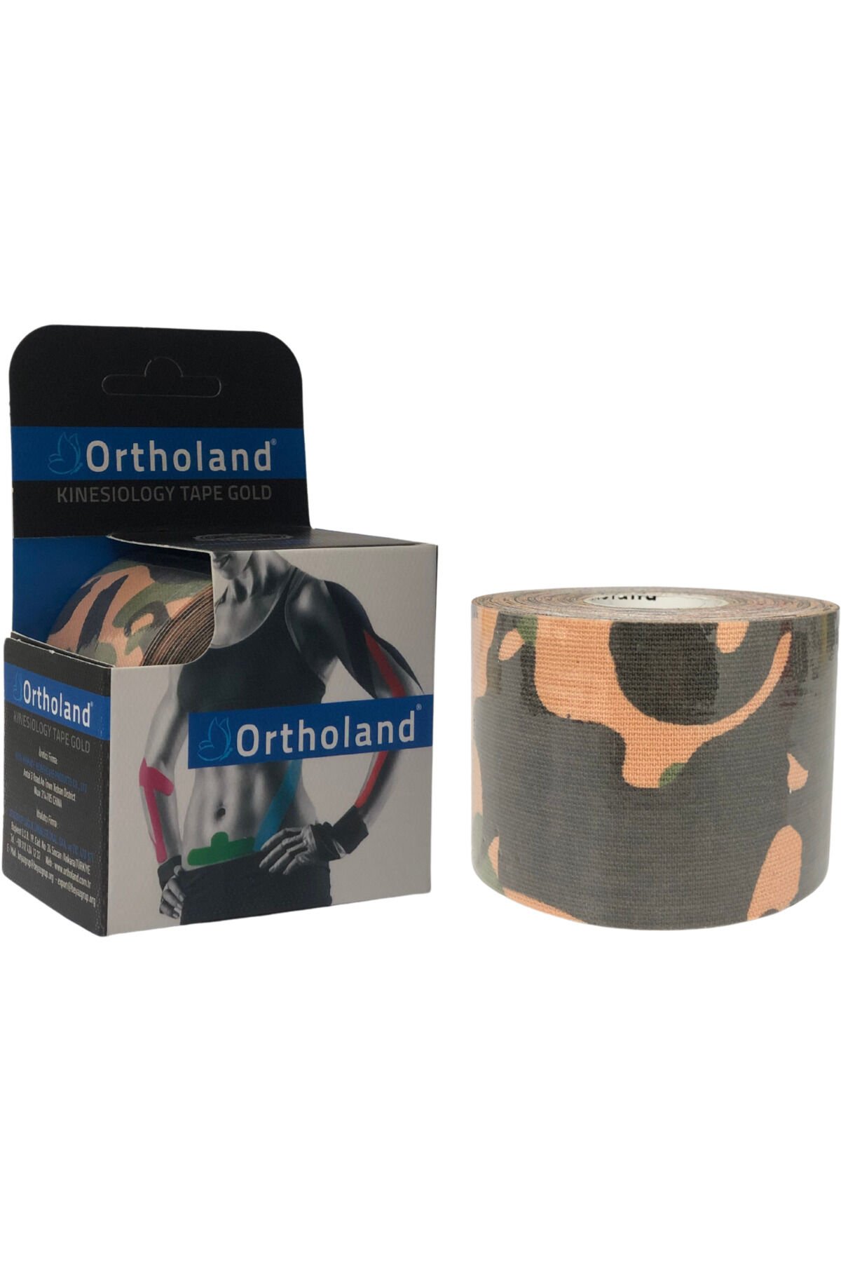 Kinesio Ağrı Bandı 5cm X 5m Kamuflaj Yeşili