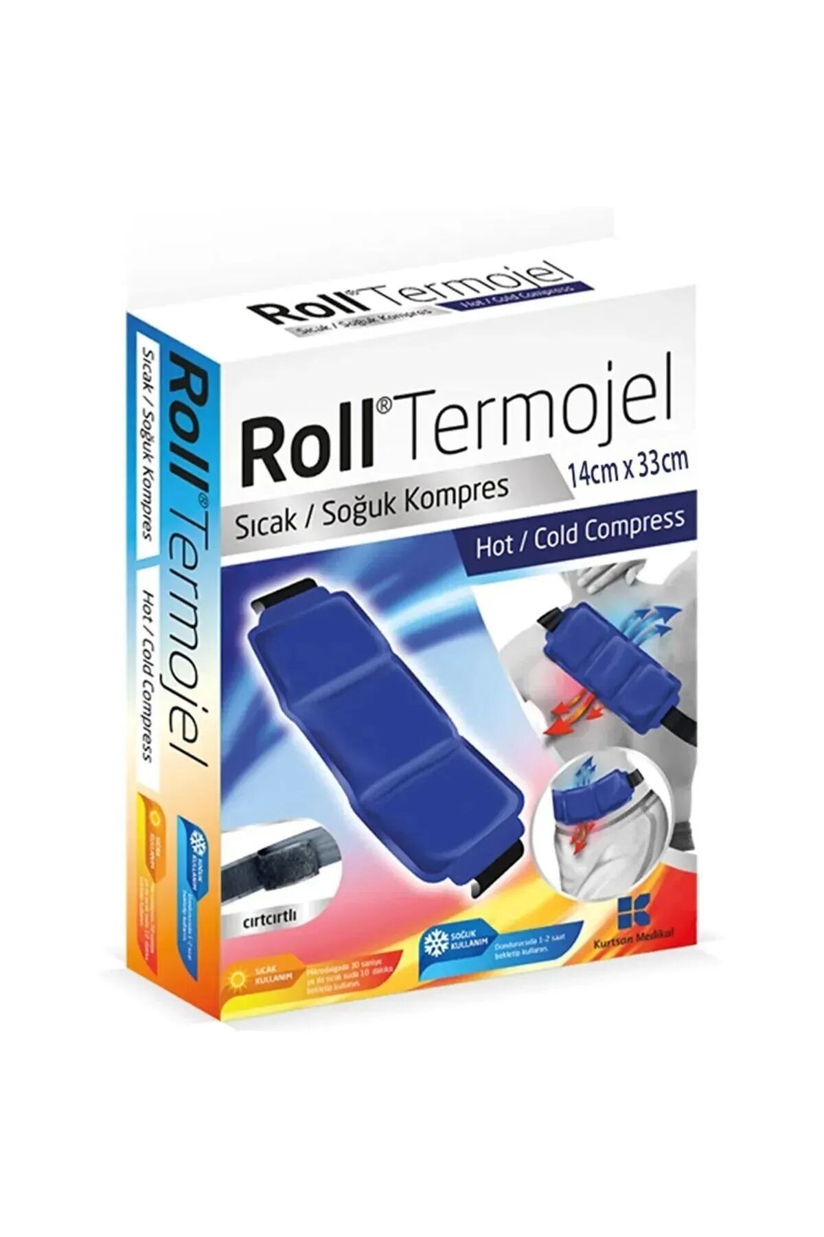Termojel Sıcak Soğuk Kompres Jel 14X33 Cm Kumaş Kaplı